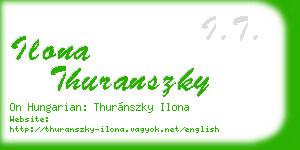 ilona thuranszky business card